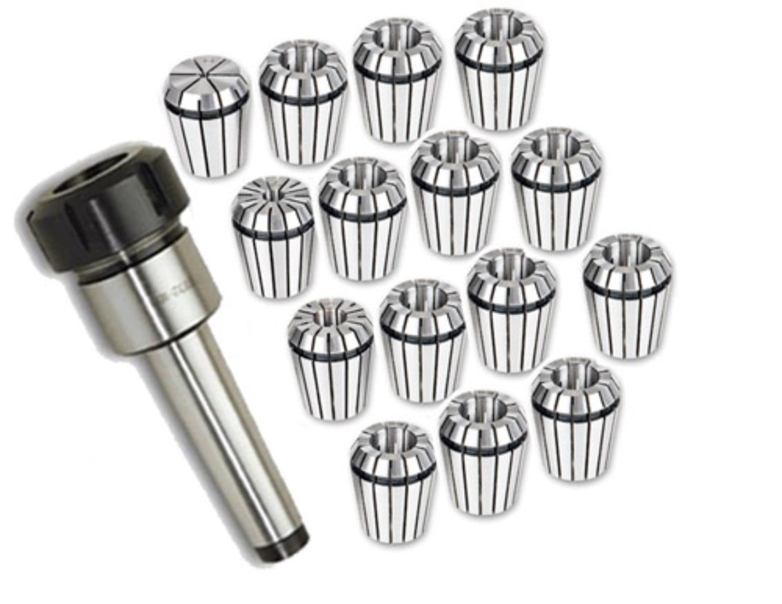 Fræsepatron MK3 med 15 ER25 spændetænger 2-16 mm