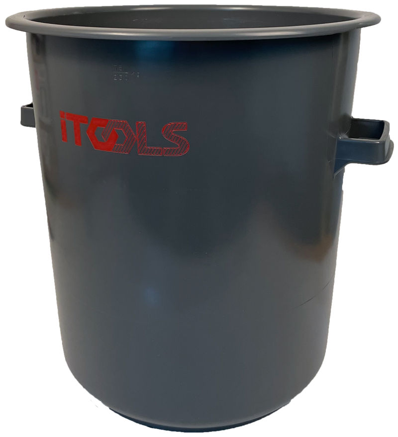 iTools 75ltr blandekar i slagfast plast - holdbar kvalitet