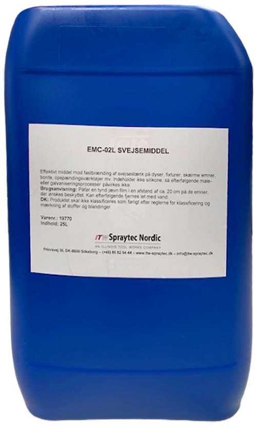Kema Svejsemiddel EMC-02L 25ltr - Beskytter mod svejsestænk