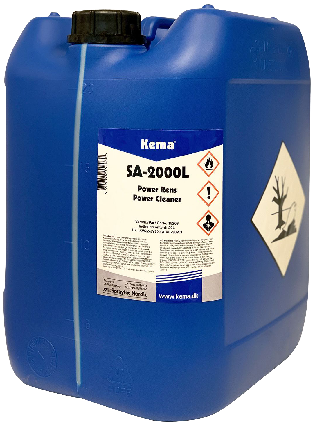 Kema Power-rens SA-2000L - Effektiv affedter 20 ltr