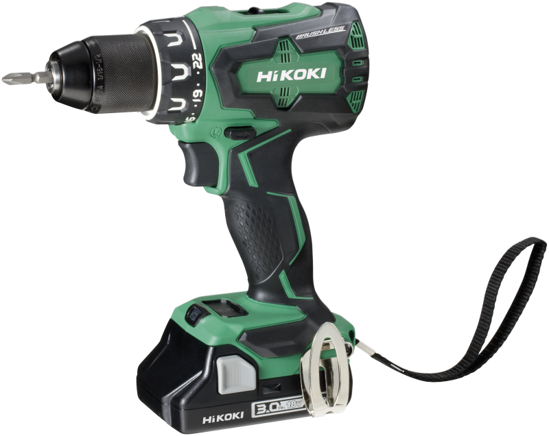 Kraftfuld Bore-/Skruemaskine DS18DBSL(S) med 2×18V Batterier