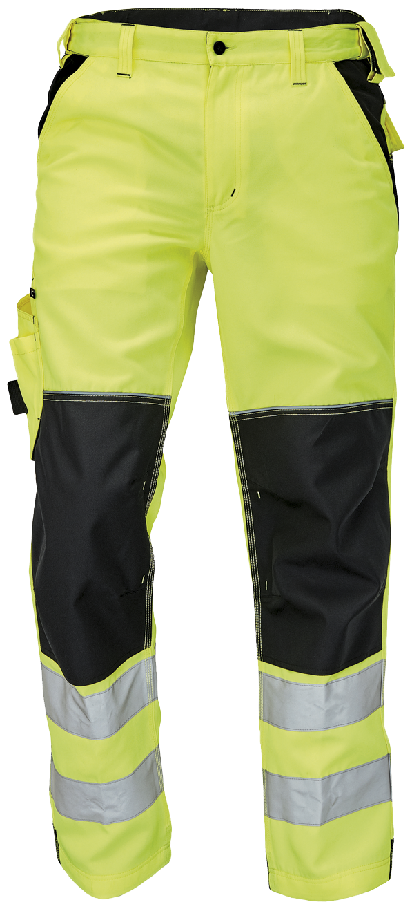 Knoxfield Hi-Vis Arbejdsbukser i Gul med Reflekser