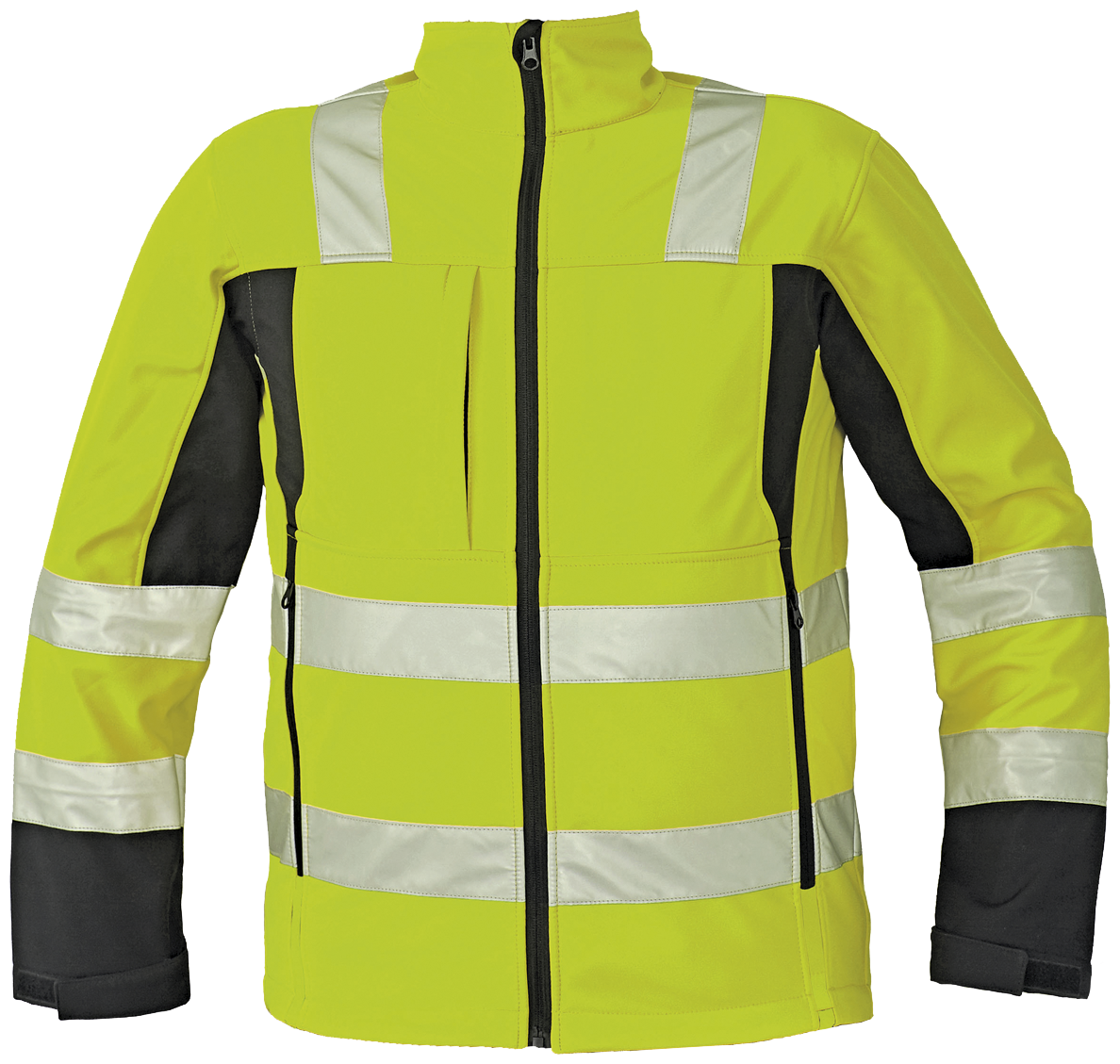 Malton Hi-viz gul softshell jakke - perfekt til arbejde