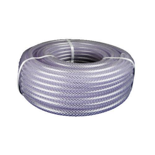Klar PVC Trykluftslange 1" - 50 Mtr. med Polyesterindlæg