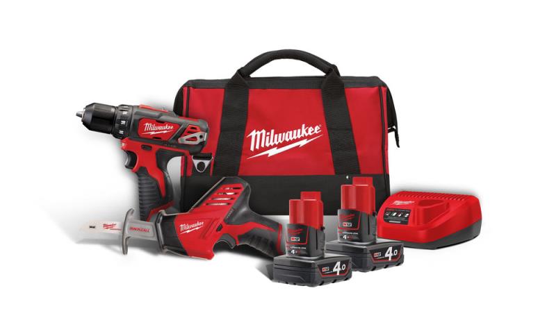 Milwaukee PowerPack M12 BPP2C-402B - Bore-/skruemaskine og sav
