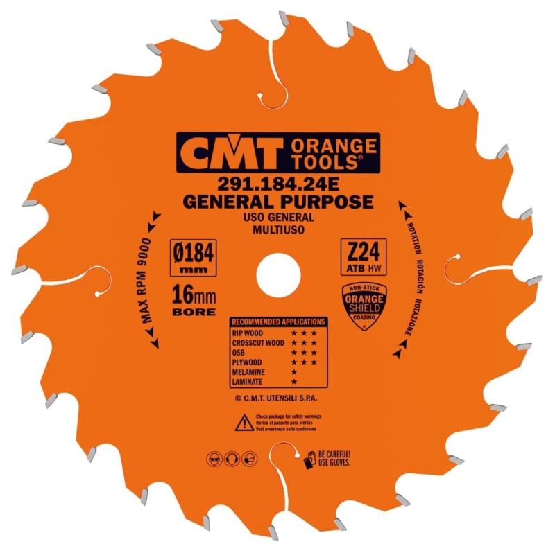 CMT Rundsavklinge HM-skær 184x2,6x16 Z40 - Professionel Kvalitet