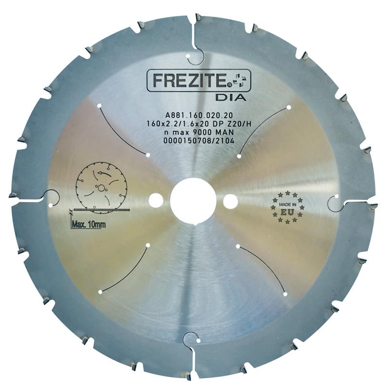 Frezite PCD klinge 160x2,2x20 - Kvalitetsrundsavskæring