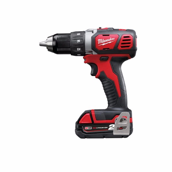 Milwaukee M18 BDD-202C Kompakt Bore-/Skruemaskine på Tilbud