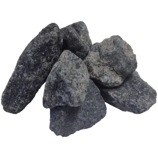Store sorte granitskærver 32/45 mm (jernbaneskærver). BigBag á 1000 kg