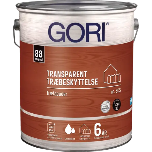GORI 505 transparent træbeskyttelse farveløs 5 L