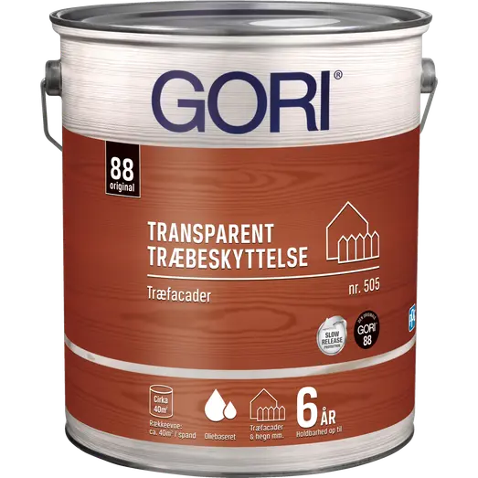 GORI 505 transparent træbeskyttelse ibenholt 5 L