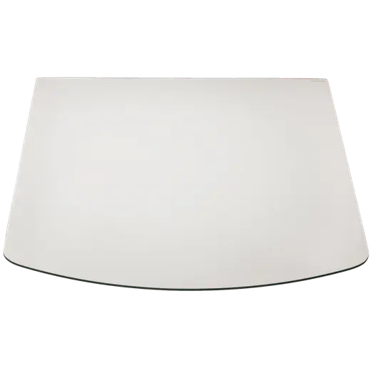 Morsø glasgulvplade rektangulær med buet forkant 85 x 110 cm