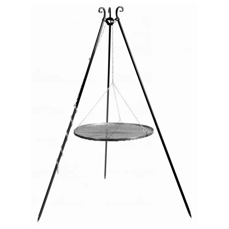Cook King 180 cm 3-ben til Bålsted med 70 cm stål rist
