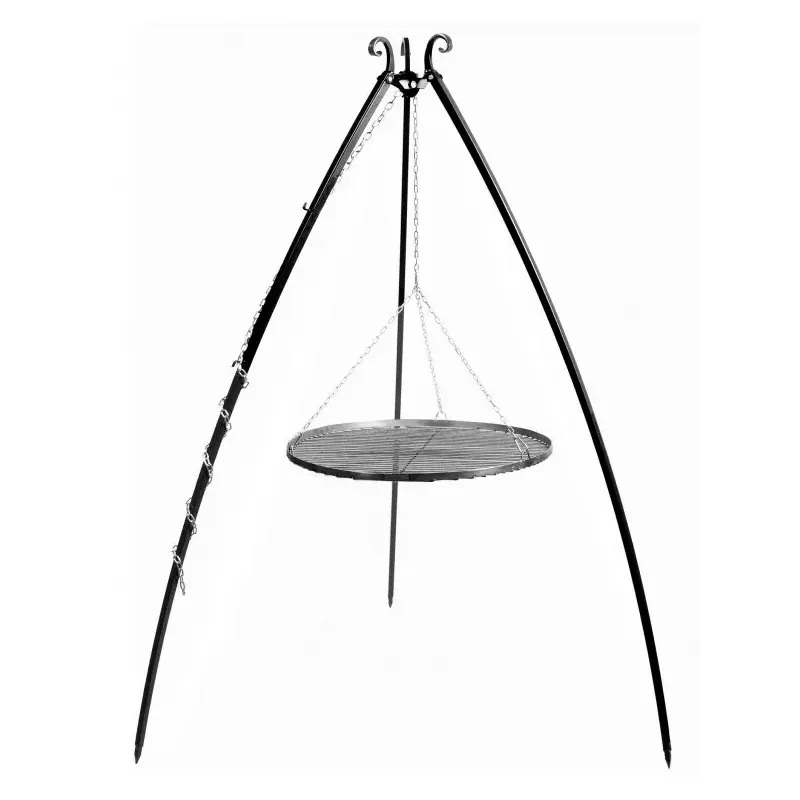 Cook King 200 cm 3-ben til Bålsted med 80 cm stål rist