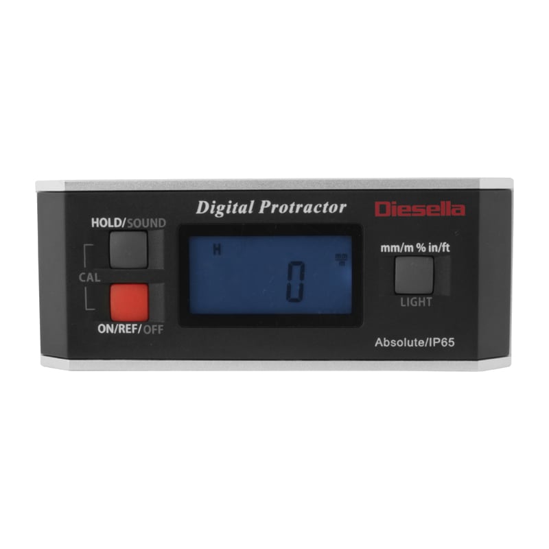 Digital vaterpas IP65 150 mm/0,05Â° 4x90Â° med stort LCD display