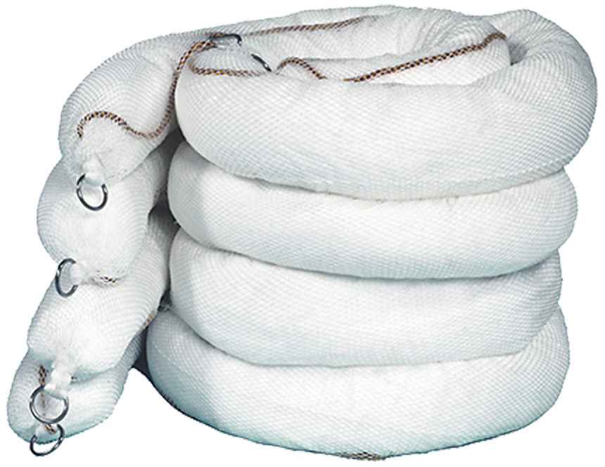 Olieabsorberende flydespærre, 4 stk, ø13cm x 3mtr