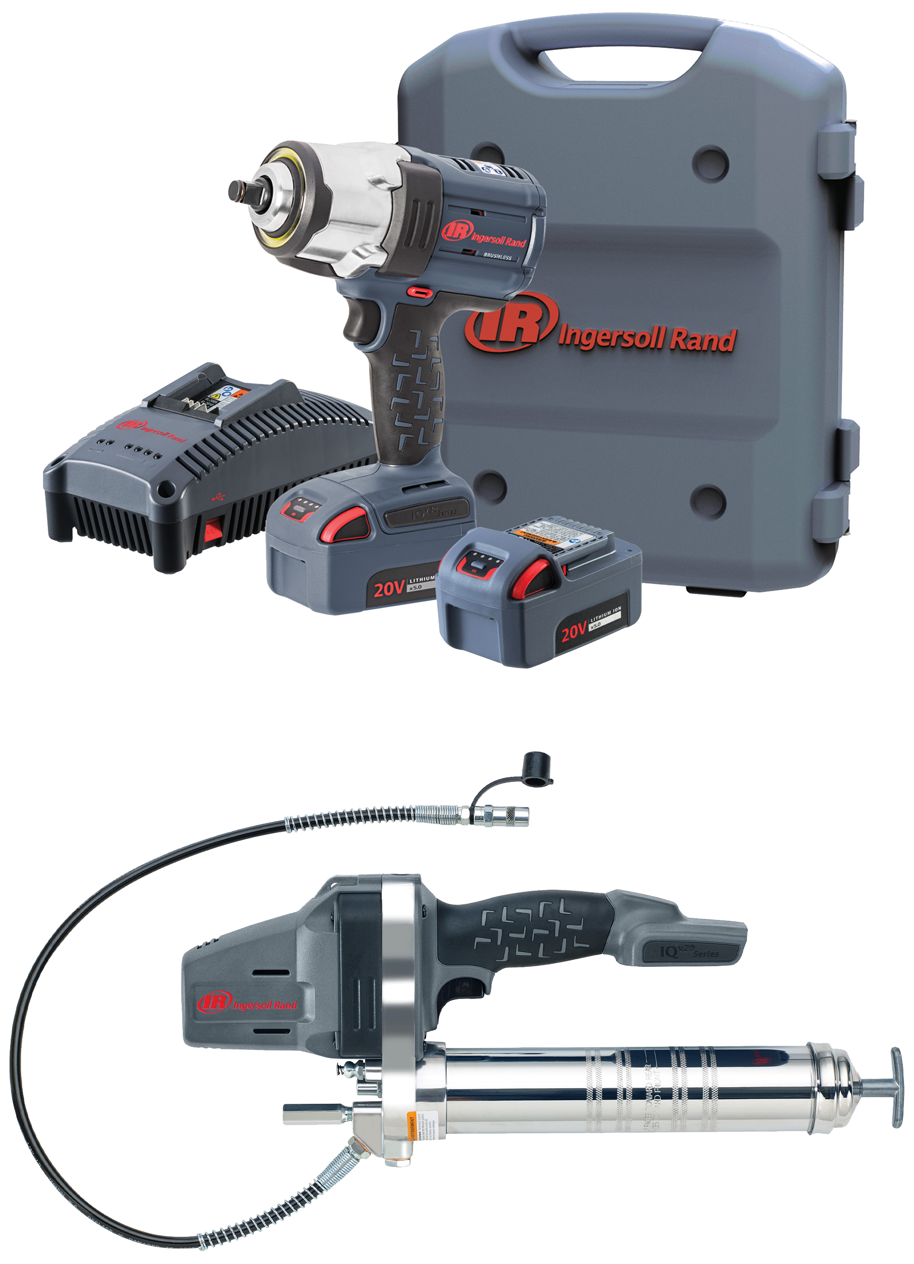 I-R 20V kombosæt, 2 maskiner + 2 batterier