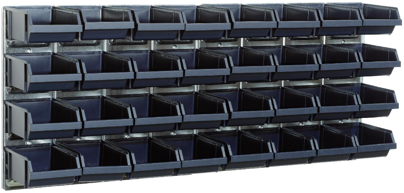 Boltreol med 32 lagerkasser BWP 32x3