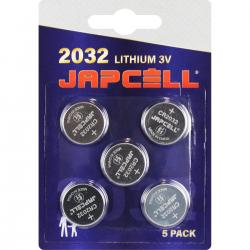 Japcell Lithium Cr2032 3v Batterier   Stk  Batteri
