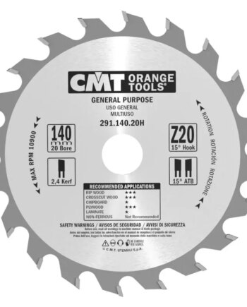 Cmt Klinge 140x2 4x20 Z20   291 140 20h