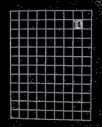 Fag Hortus Rio-net Espalier Galvaniseret 90   120 Cm Inkl  Beslag Inkl    Sortmalet Stolper 240 Cm 106-516