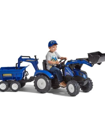 Falk New Holland Rendegraver Inkl  Vogn Med Tiplad