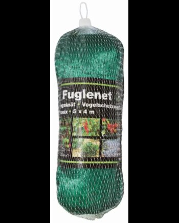 Fuglenet 10x15mm Grøn Plast  4x5m 228-982