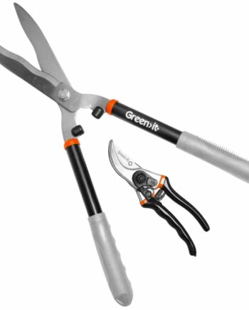 Greenï It Hækkesaks Med Bølgeskær Og Beskæresaks Med Buet Skær