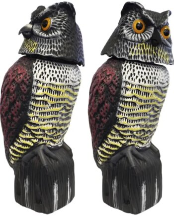 Green-it Fugleskræmmer Ugle Med 360â  Roterende Hoved
