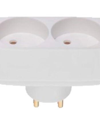 Gripo Stikdåse Dobbel Hvid 7513