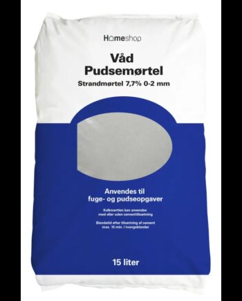 Homeshop Mørtel    15lt Våd Pudsemørtel       -  Mm