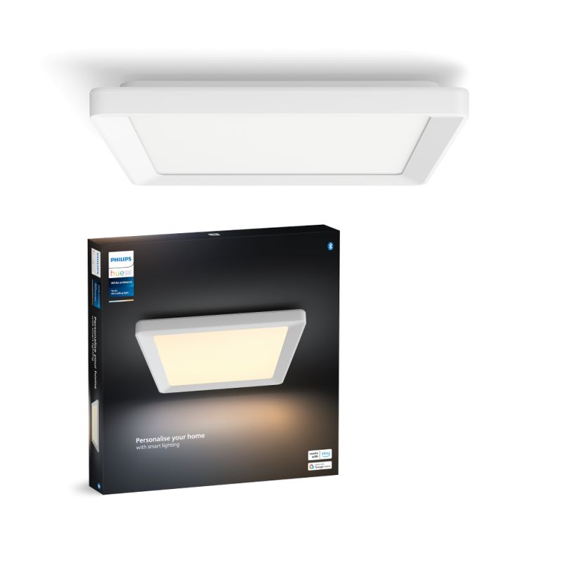 Philips Hue Tento Hue Wa Slim Loftlampe Sq Hvid Loftlampe White Ambiance