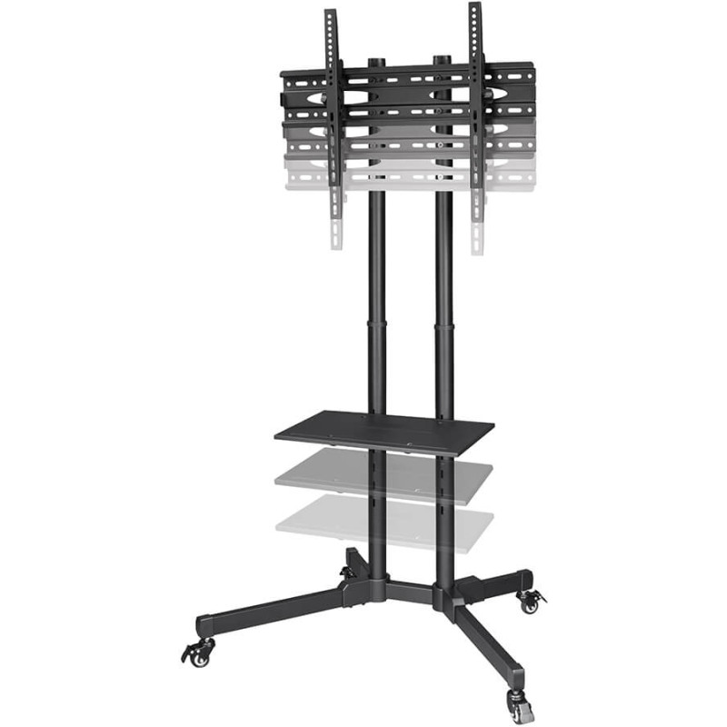 Hama Tv-stand Trolley Up To 75 Sort Tv-stander På Hjul