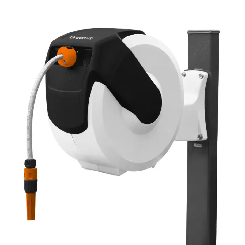 Home It Slangeboks Med Automatisk Oprul 35 Meter Slange Bar