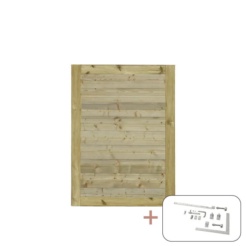 Plus Plus Plank Enkeltlåge Inkl Beslag 100x125 Cm Vendbar 177650-
