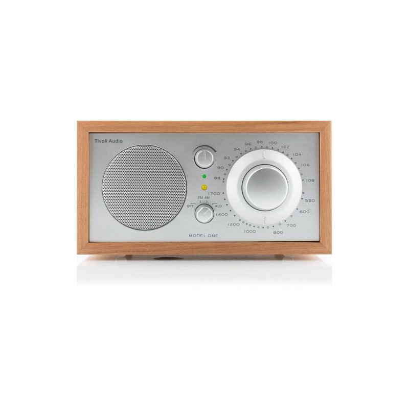 Tivoli Audio Model One Cherry Silver Fm Am Radio