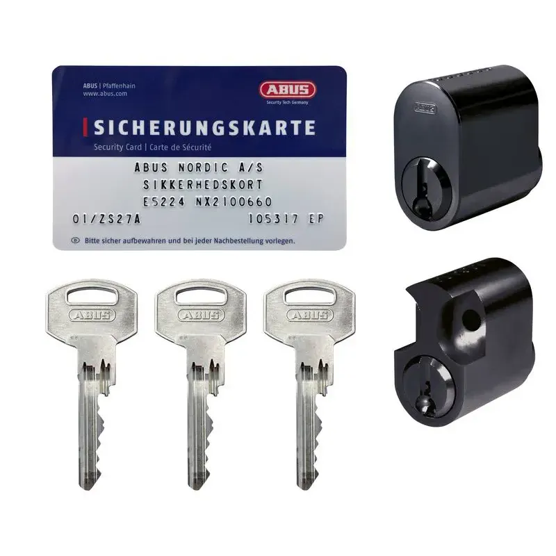 Abus Nx21 Sampak Mat Sort Med Oval Og Rokoko Cylinder 5013302