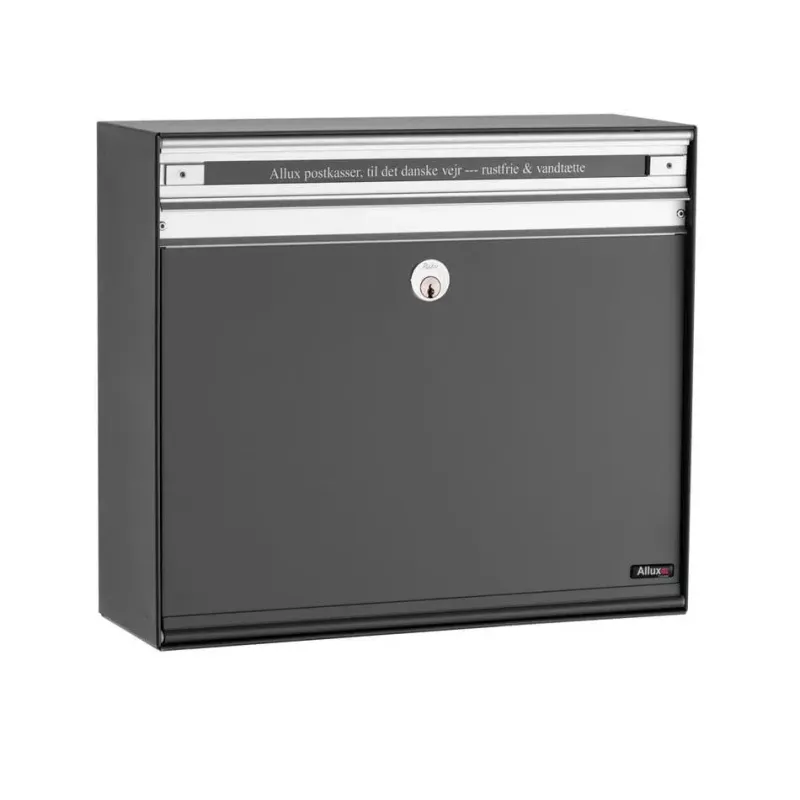 Allux Sc135 Uden Lås Stållåge Antracit Ral 7012s Systempostkasse F47085