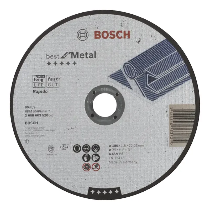 Bosch Skæreskive A46v 180x1 6mm Lige 2608603520
