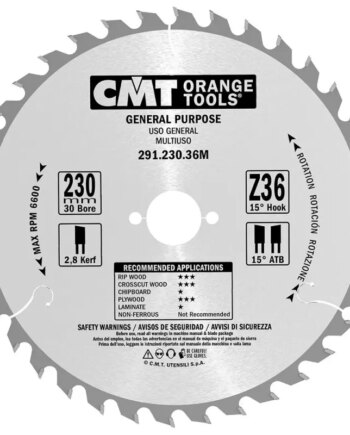 Cmt Klinge 230x2 8x30 Z36   291 230 36m