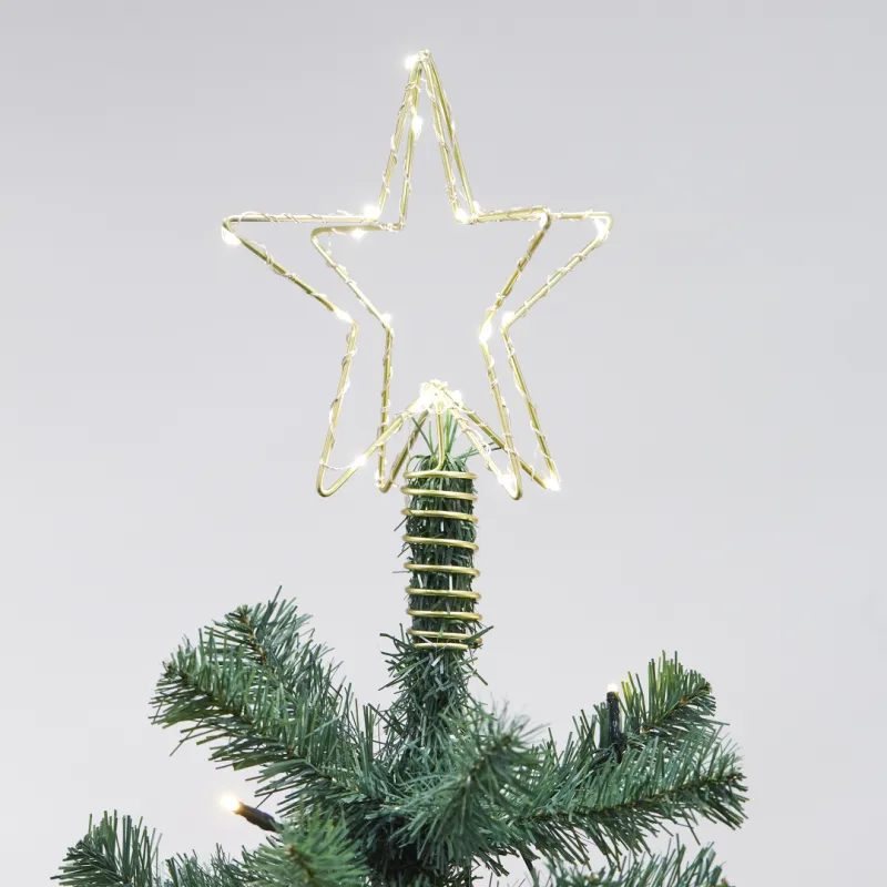 3d Julestjerne Led Og Connector Til Nordic Winter Juletræ 25x19x19 Cm