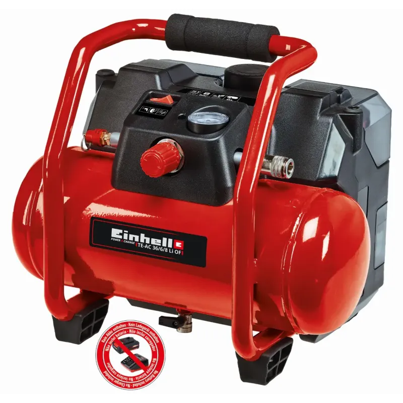 Einhell Te-ac 36 Li Of Akku Kompressor Med Tilbehør Bar Liter 2x18v Batteri Og Lader