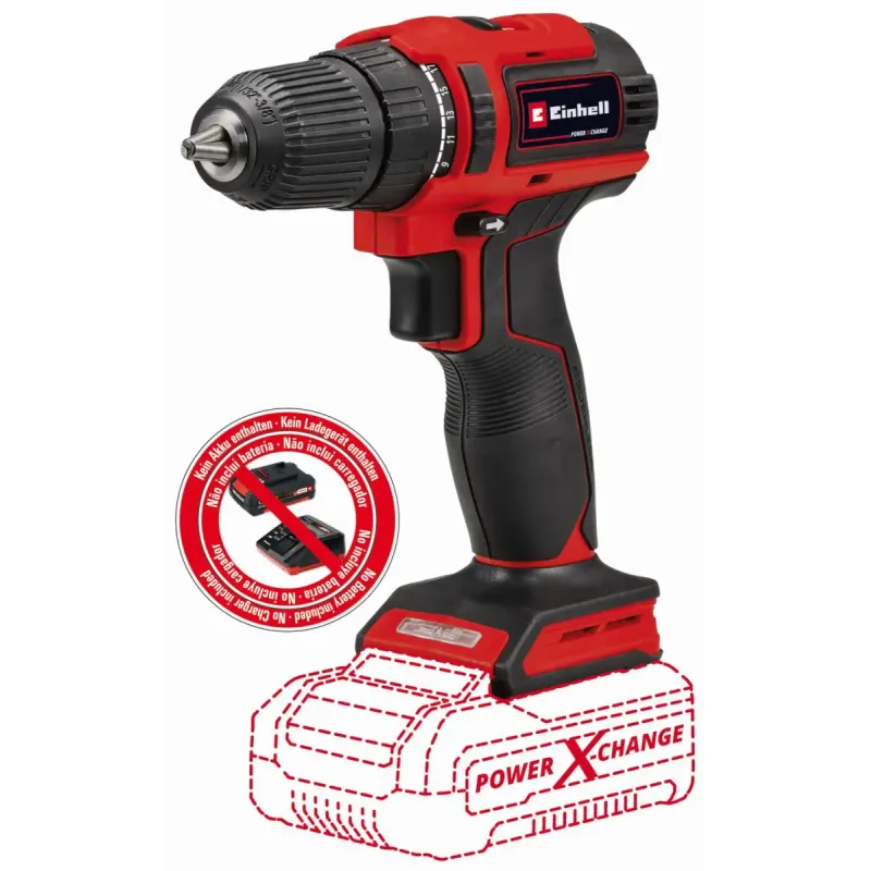 Einhell Te-cd 18 40 Li Akku Bore Skruemaskine 18v Batteri Og Lader 4513997