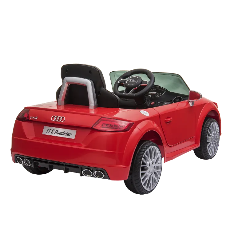 Elbil Audi Tts Roadster 12v Med Gummihjul Nordic Play Speed Rød 805-753
