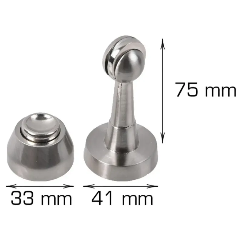 Home-it Dørholder Med Magnet 75 41 Mm Krom