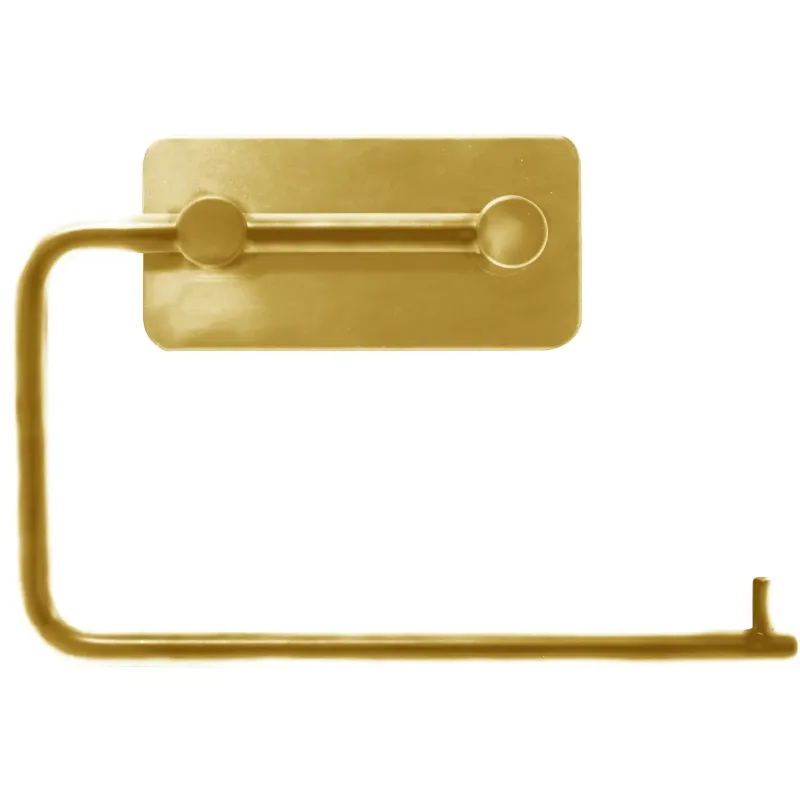 Home-it Selvklæbende Toiletpapirholder 15 10 Cm Poleret Messing