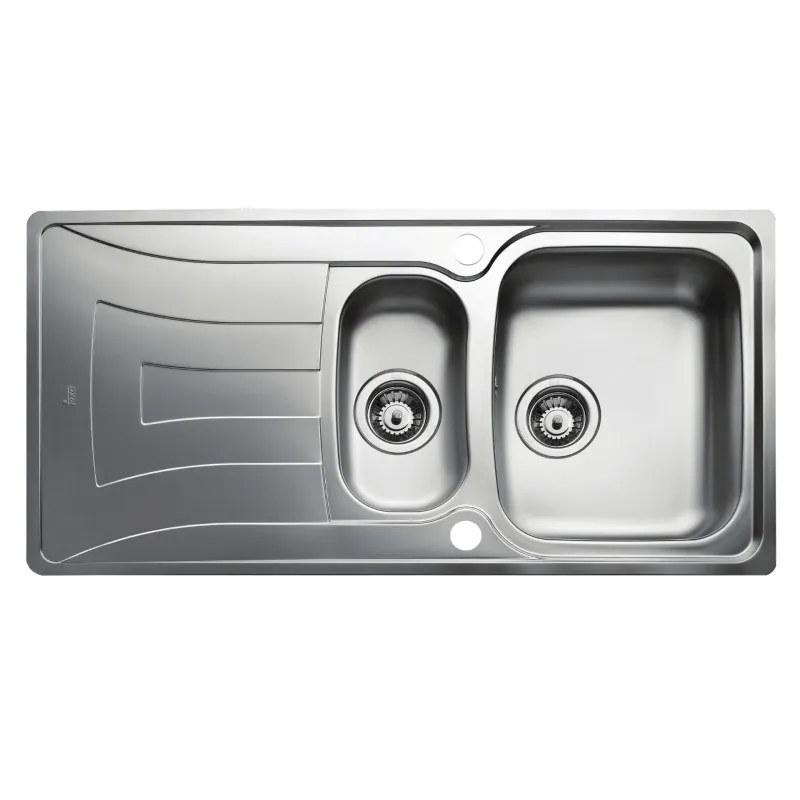 Juvel Køkkenvask Uni150d Hanehul Strainer Poleret 340x400x160 170x320x130 Mm