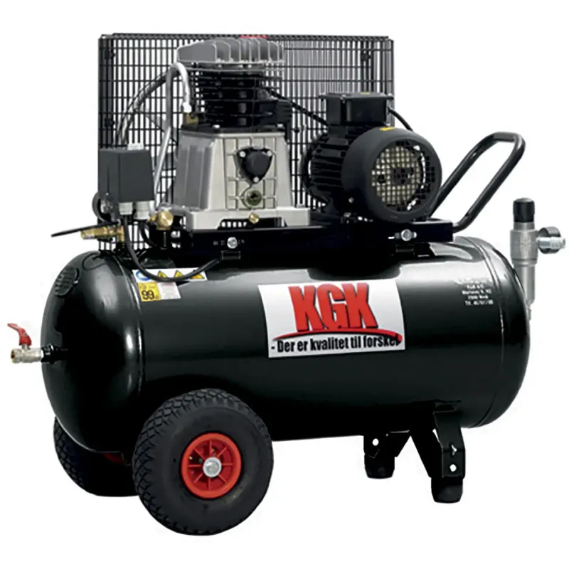 Kgk Kompressor 90 300 3hk 2cyl Kileremstrukket 90l Tank