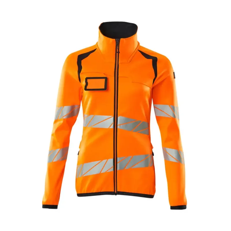 Mascot Accelerate Safe Fleecetrøje Med Lynlås 19153-315 Dame Hi-vis Orange-mørk Marine