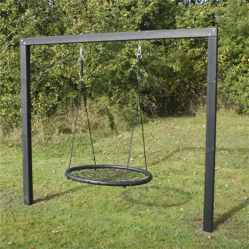 Nordic Play Gyngestativ Asta Sort Grundmalet Inkl Rundgynge